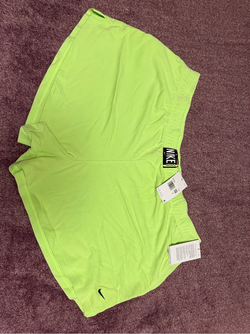 Nike Women's Neon Lime Athletic Shorts